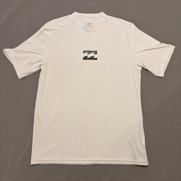 Billabong T Shirt White 2XL Short Sleeves Lightweight UV Protection UPF 50 - Picture 1 of 6